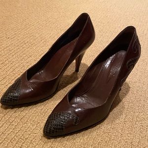 Utopia made in Italy leather top and bottom 6 1/2 AA